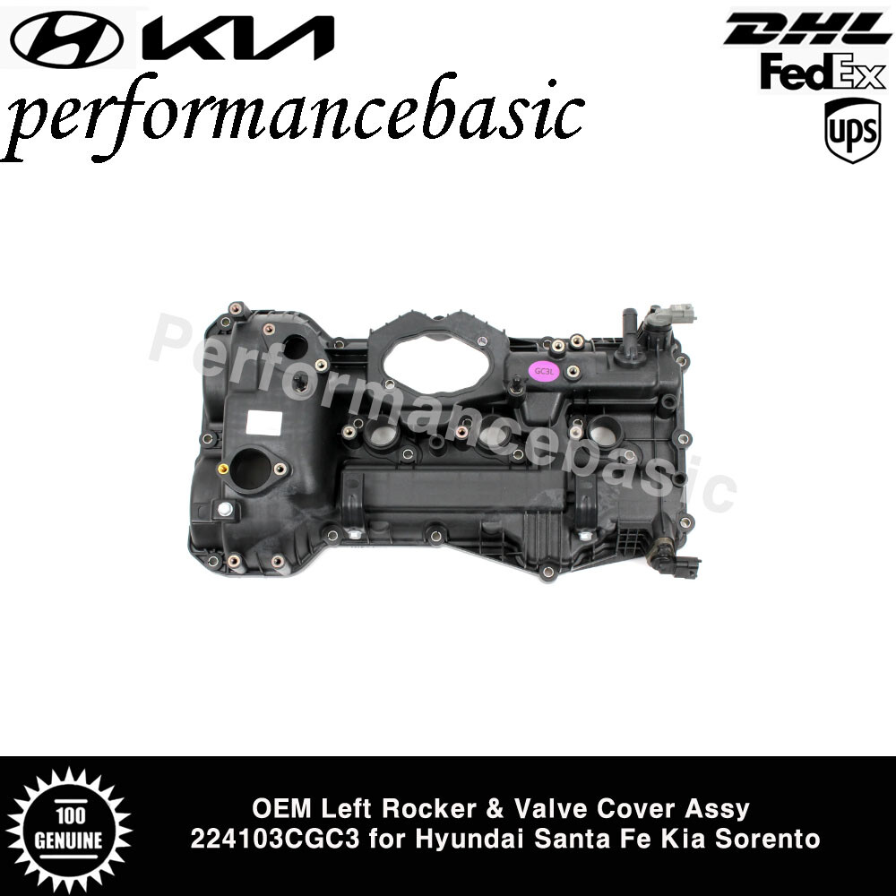 OEM Left Rocker & Valve Cover Assy 224103CGC3 for Hyundai Santa Fe Kia Sorento
