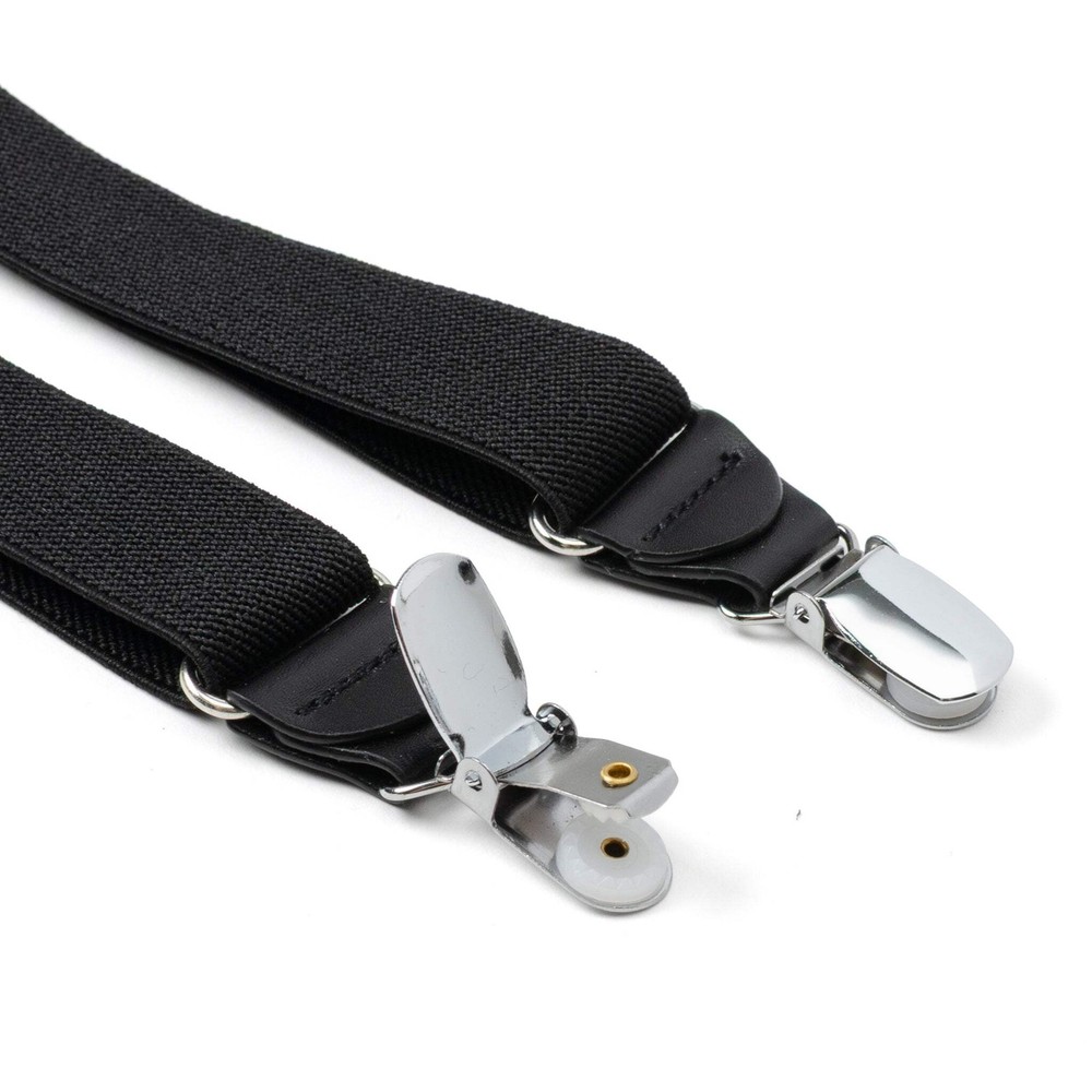 Black H-Back Formal Suspenders