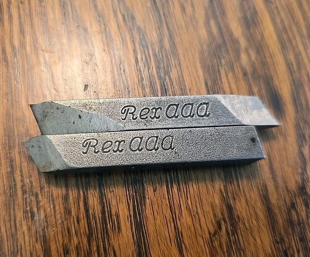(2)  Crucible REX AAA 5/16" Lathe Tool Bits
