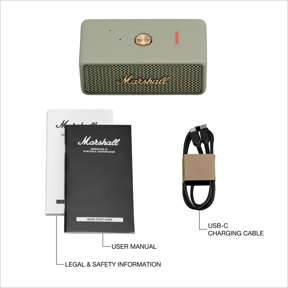Marshall - Emberton III Portable Bluetooth Speaker - Sage