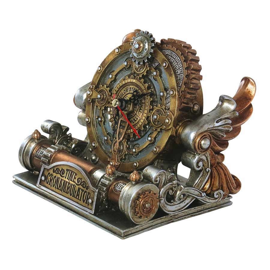 LAST CHANCE!! Alchemy Gothic Time Chronambulator Desk Clock Steampunk Gear V26