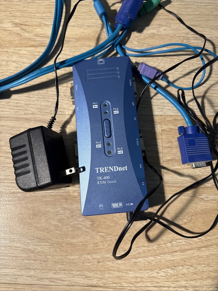 TRENDNET TK-400 PS/2 KVM SWITCH – 4 PORTS EXTERNAL