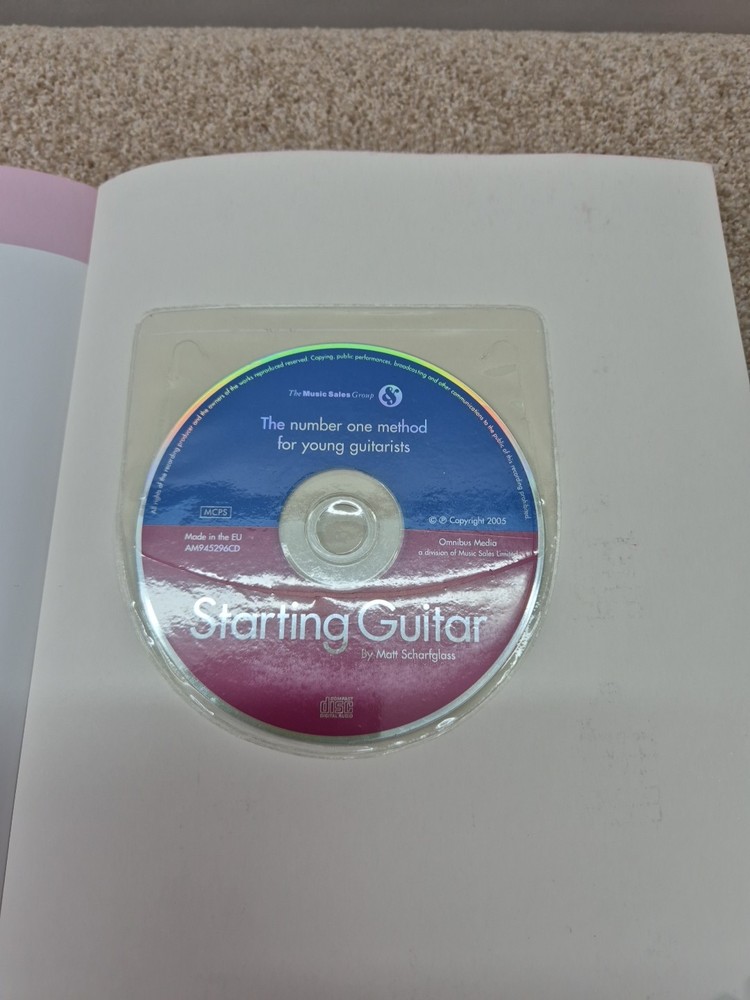Starting Guitar by Matt Scharfglass includes CD Excellent
