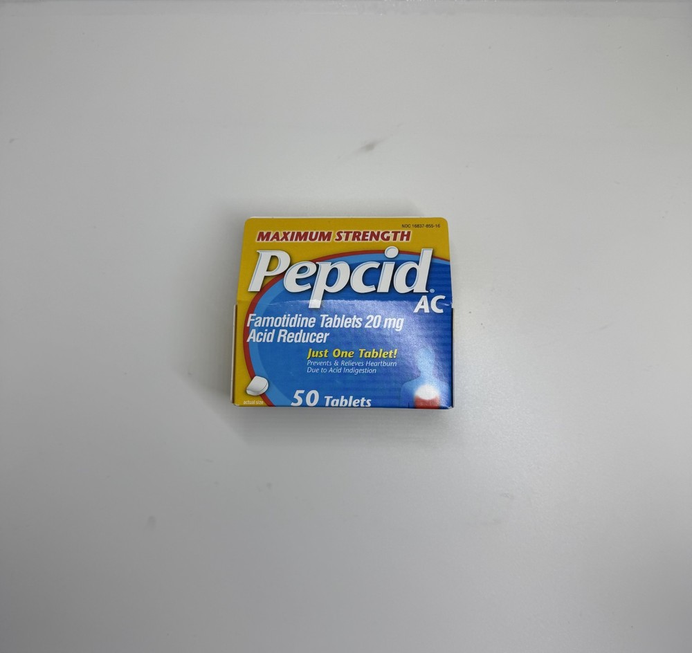 Pepcid AC Maximum Strength Prevents & Relieves Heartburn - 50 Tablets