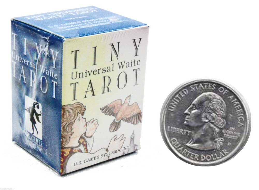 VERY TINY UNIVERSAL WAITE TAROT CARDS DECK DIVINATION FORTUNE TELLING