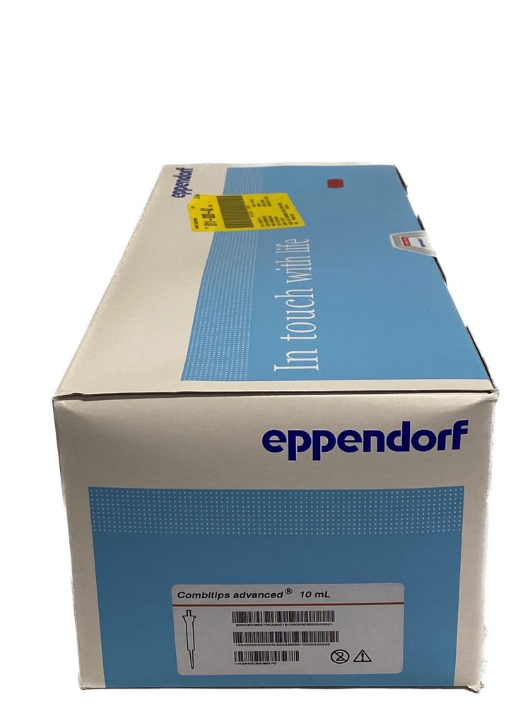 (100/Pk) EPPENDORF 10mL Combitips Advanced Pipette Tips Orange Code 0030089570