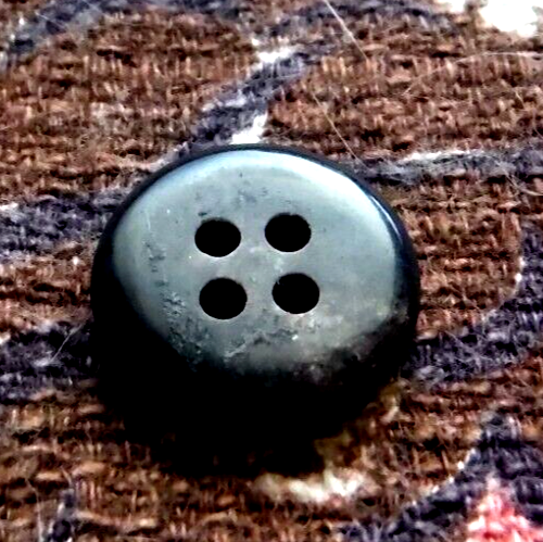 Antique genuine black horn buttons