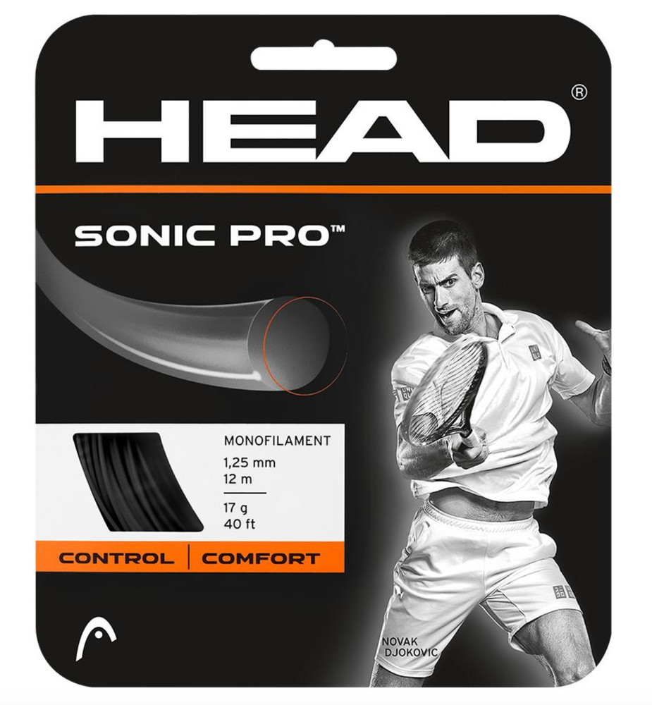 Head Sonic Pro 17g Tennis String Set - Black