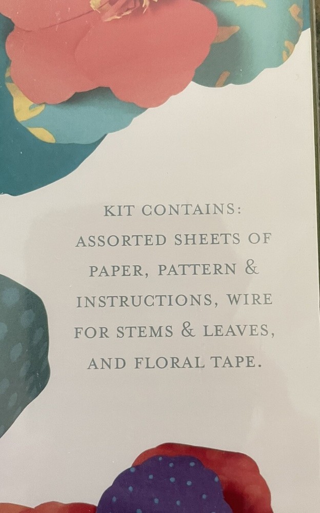 Paper Source Magnolia Paper Flower Kit - NIP