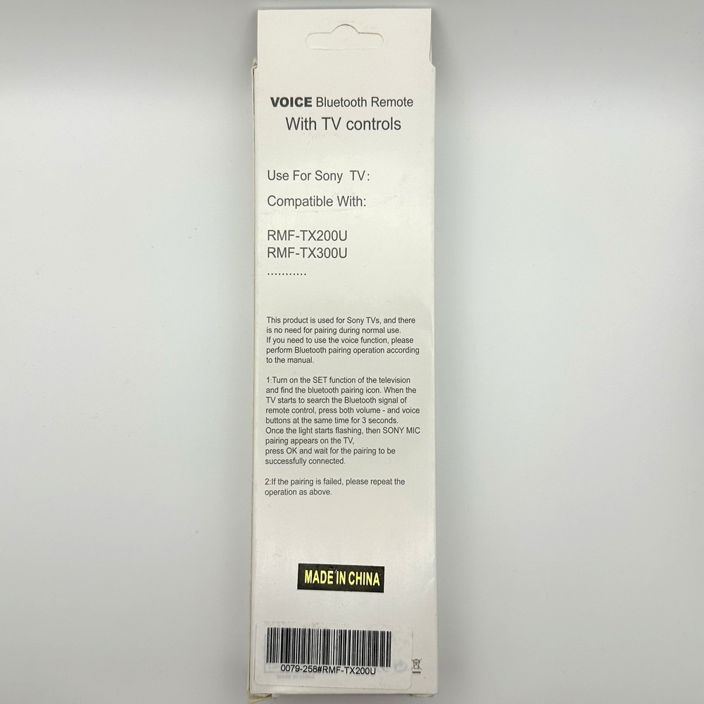 RMF-TX200U Replacement Voice Bluetooth Remote Control Compatible with Sony Smart