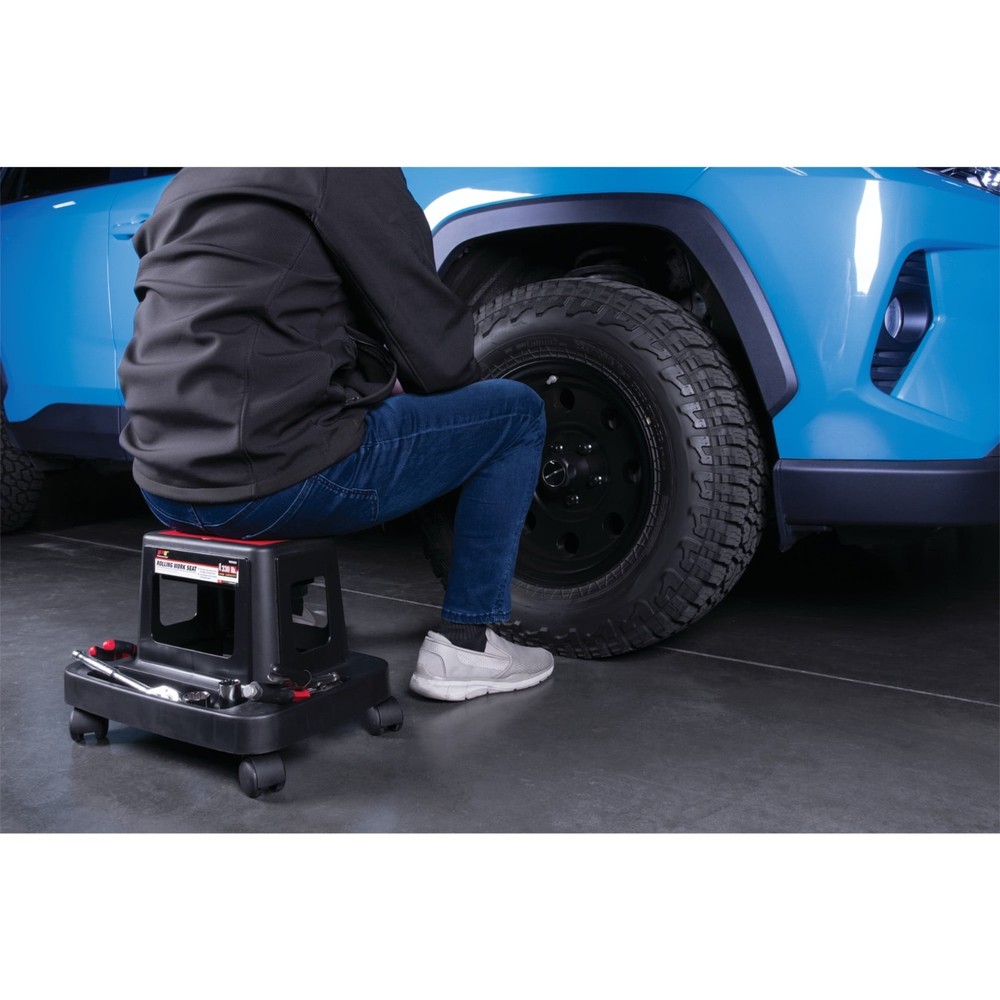 Performance Tool W85026 Mechanic Rolling Seat Tool Storage Stool - FREE SHIPPING