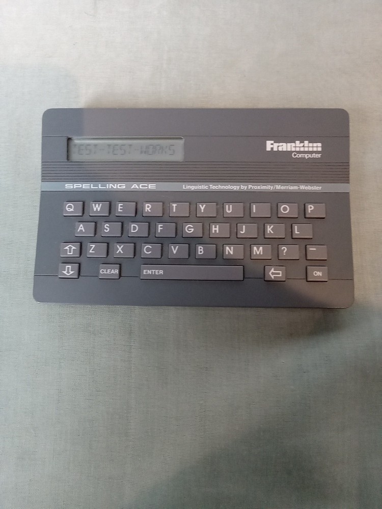 1988 FRANKLIN COMPUTER SPELLING ACE ELECTRONIC Model SA-98 TESTED & WORKS!