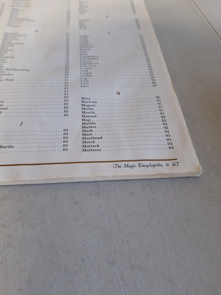 Advanced Dungeons & Dragons The Magic Encyclopedia Volume Two TSR9421 AD&D