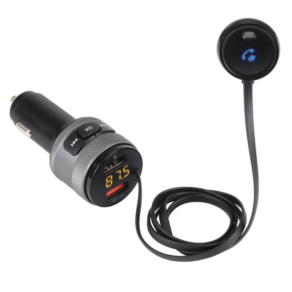 Digitech Durable FM Transmitter With Bluetooth Technology USB And Mic Extension