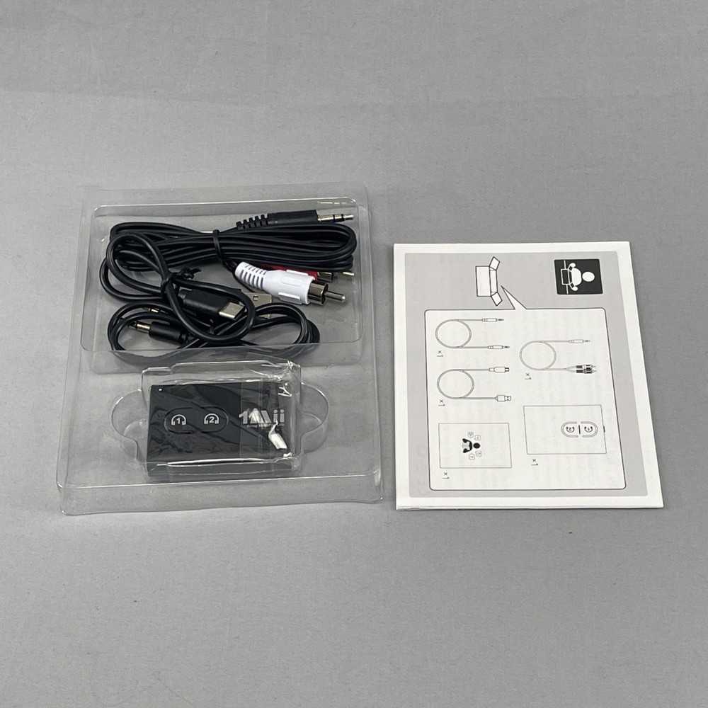 1Mii Transmitter Receiver Bluetooth 5.3 ML300 B0305 Black - New Open Box