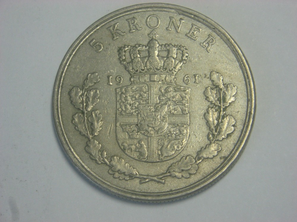 Denmark 5 Krone 1961