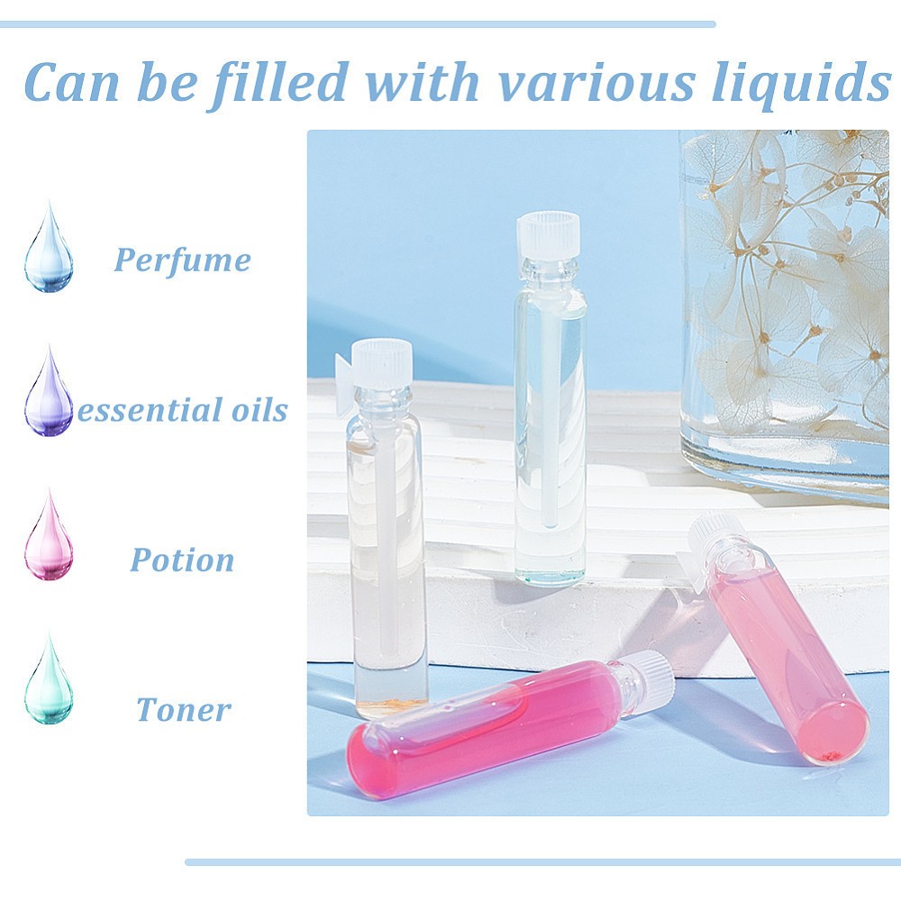 1bag Perfume Dispensing Kits including 2ml Glass Refillable Sample Perfume