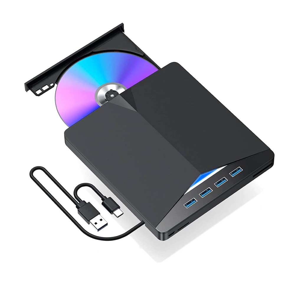 1pc Portable External CD DVD Drive PC Laptop Burner Reader Writer USB 3.0
