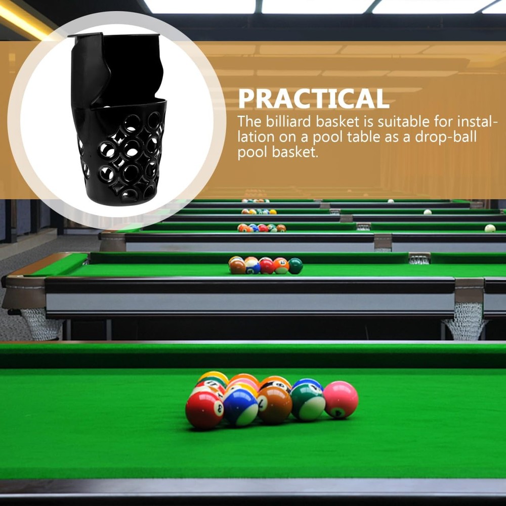 Pool Table Pockets Billiard Pockets Black Billiards Net Bag Plastic Web Billi...