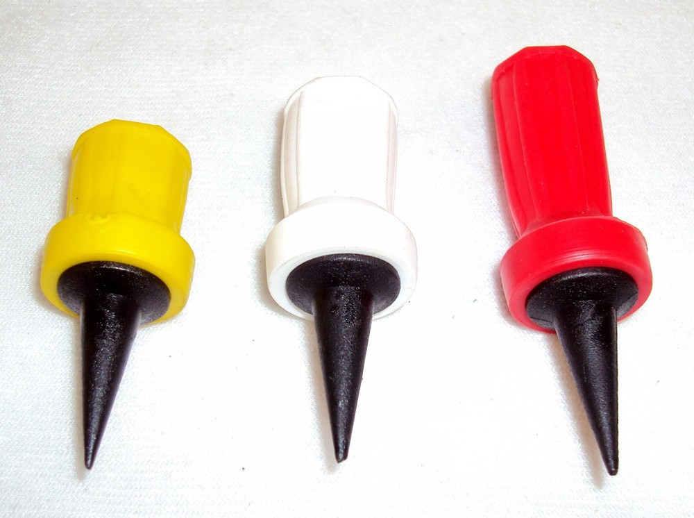 TiPS Flexible Golf Tees ~ CASE LOT 6 PACKS ~ Assorted Sizes, 3 Tees Per Pack