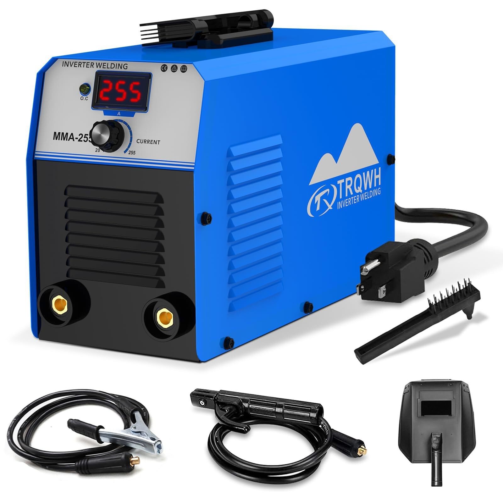 TRQWH 255A MMA ARC Welder, Portable 110V/220V Stick Welder with Digital Display