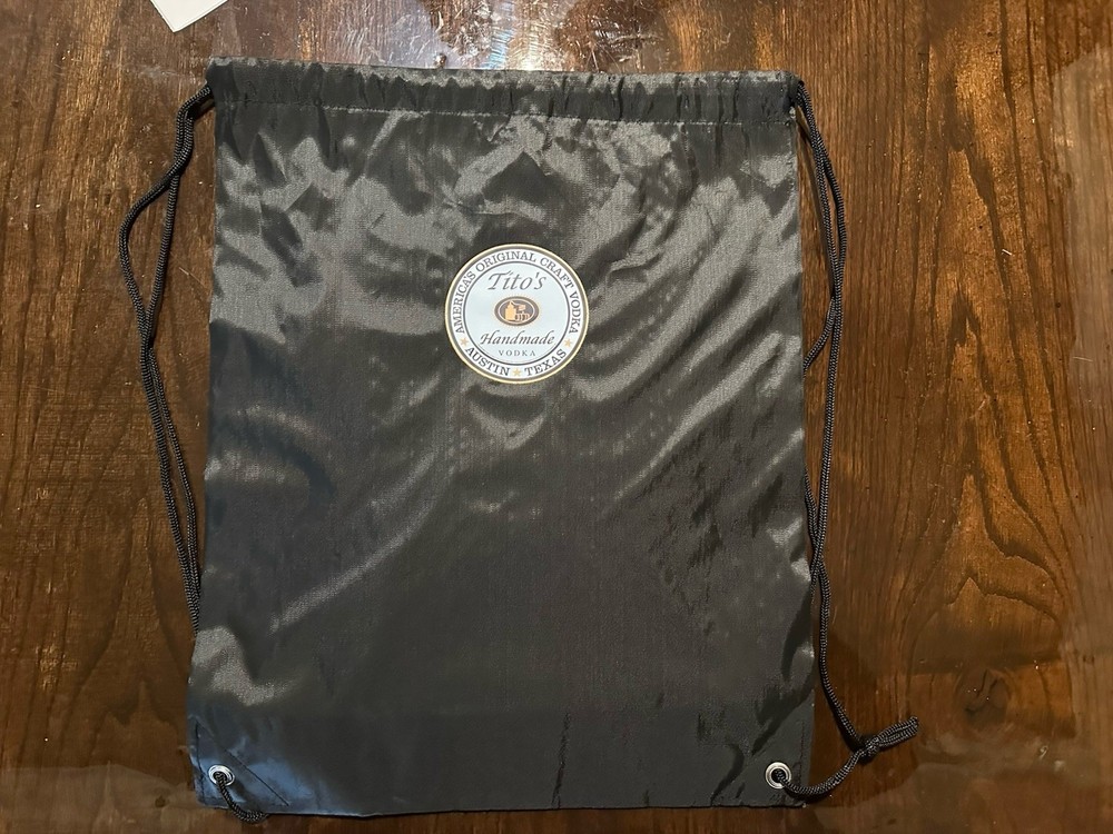 Tito’s Vodka Cinch Drawstring Bag/ Backpack New