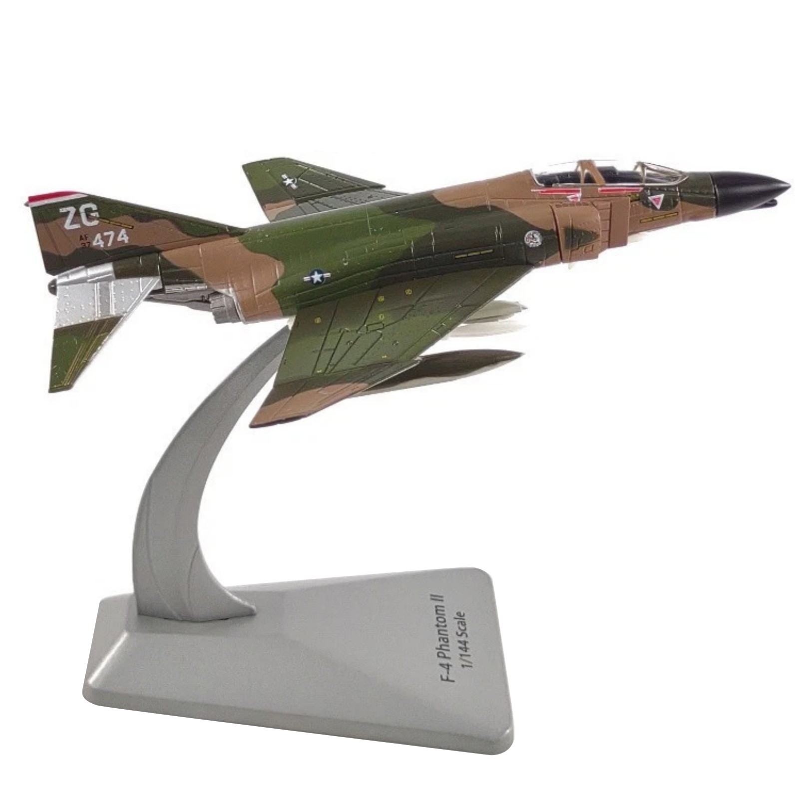 Brand New 14cm Diecast Alloy 1/144 USAF F-4 Phantom II Fighter Model Toy Gift