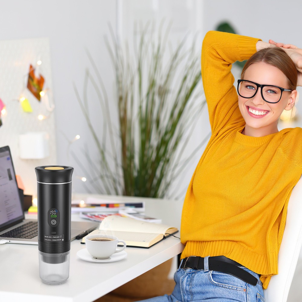 Cordless Espresso Maker Machine Self-Heating Coffee Maker