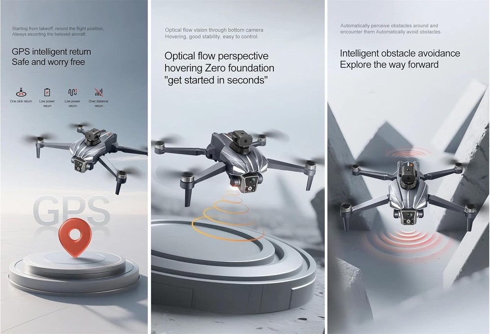 K18 Max RC Drone 8K GPS 5G Dual Camera Brushless Obstacle Avoid Foldable