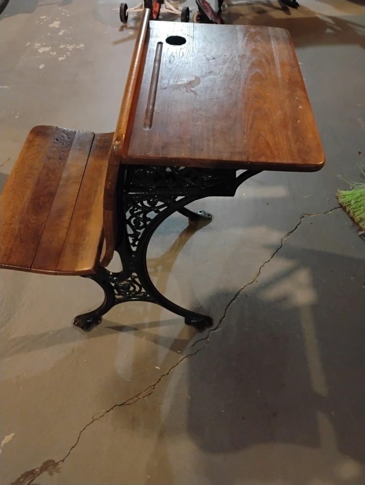 American SF Co. Student Desk #3 Cast Iron Base
