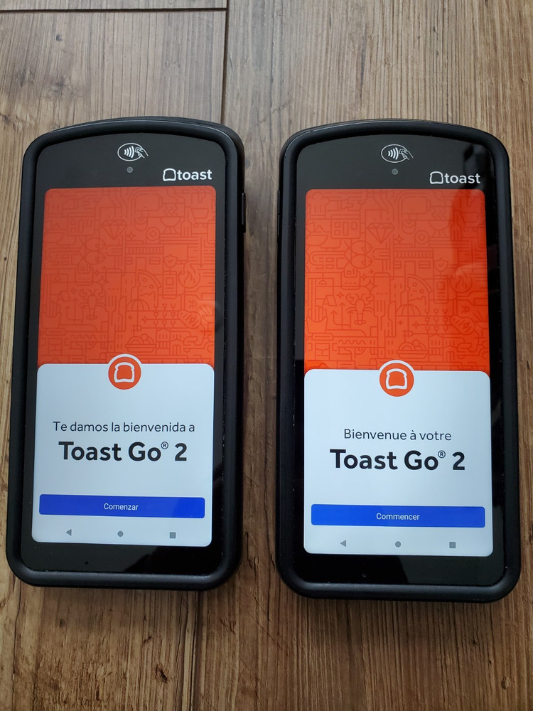 Two(2) Toast Flex POS Go 2 Handheld Tablet Mobile Computer Device - TG200