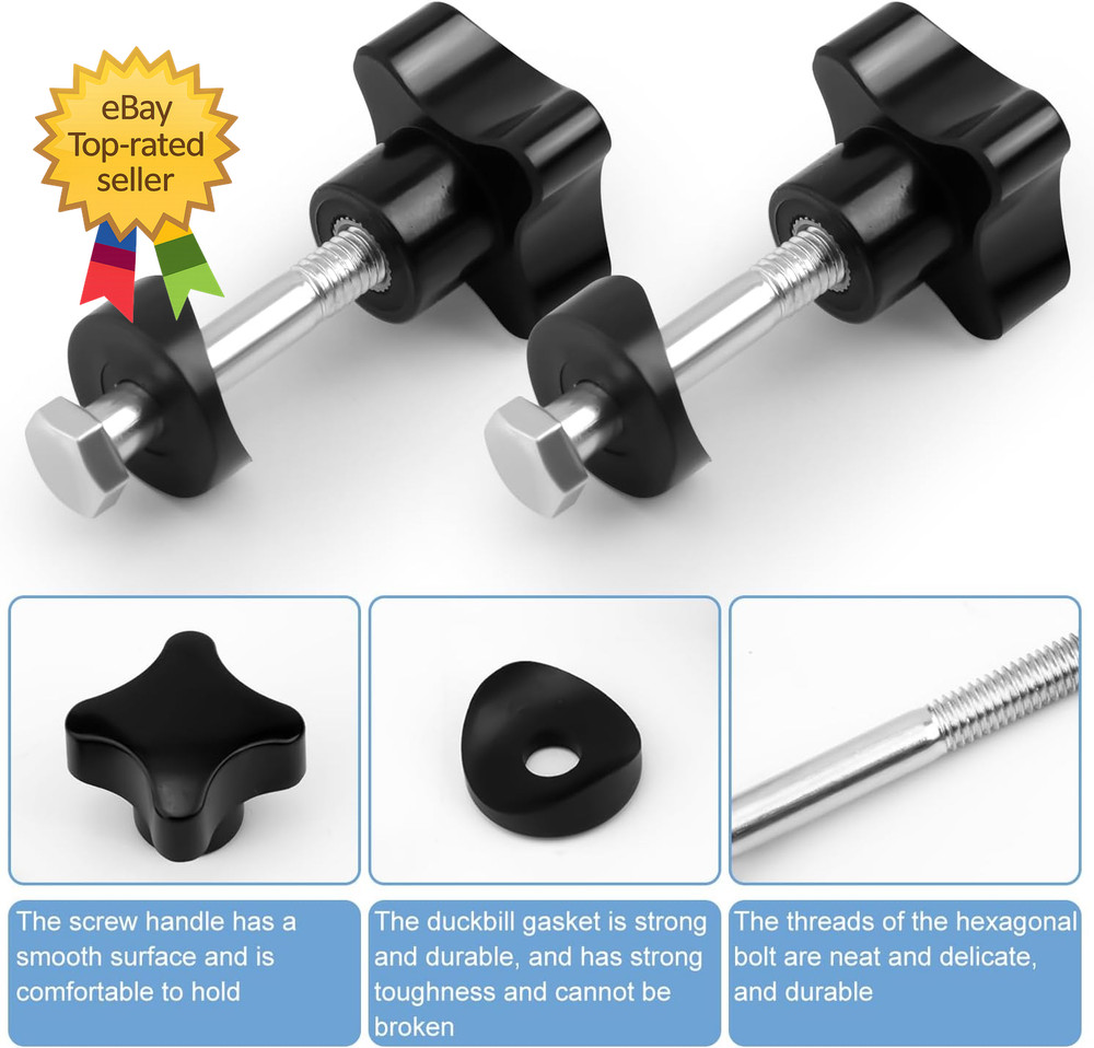 2 Sets Rollator Walker Replacement Arm Adjustment Knobs Comfortable Universal Pa