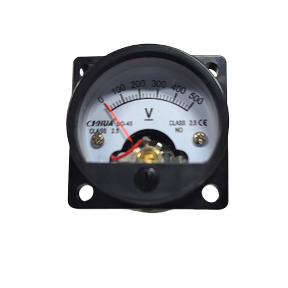 2x DC 0-500V Analog Voltmeter Analogue Voltage Panel Meter Directly Connect SO45