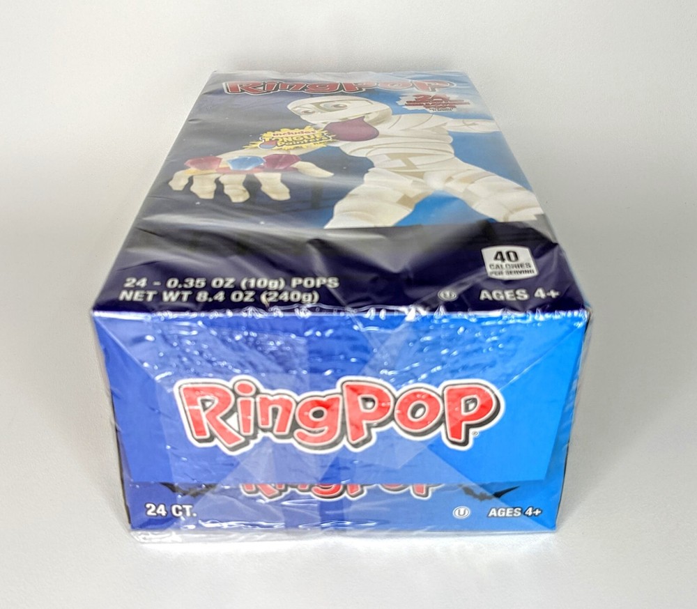Ring Pop Individually Wrapped Bulk Lollipop Candy Variety Party Pack – 24 Count