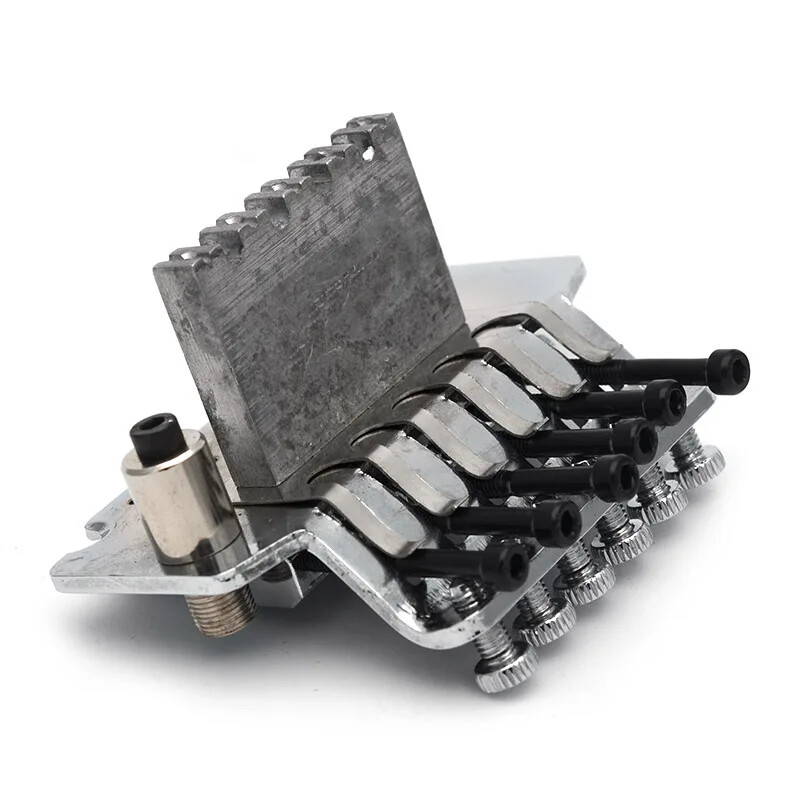 For Floyd Rose Double Locking Tremolo System Bridge for Electric Guitar Chrome