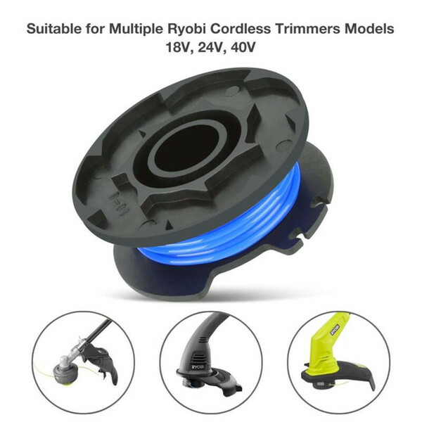 For Ryobi One+ 18/24/40V String Trimmer Line AC14RL3A .065 Spools & Caps