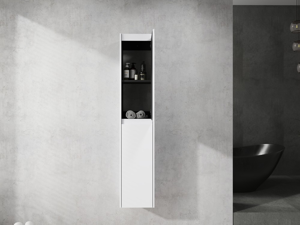 2 Set 12" Bathroom Cabinet Floating Wall Mounted Storage Cabinet Space Saving