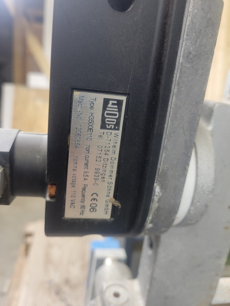 WIDOS Polypress 3500 Plastic Welding Machine Used McElroy