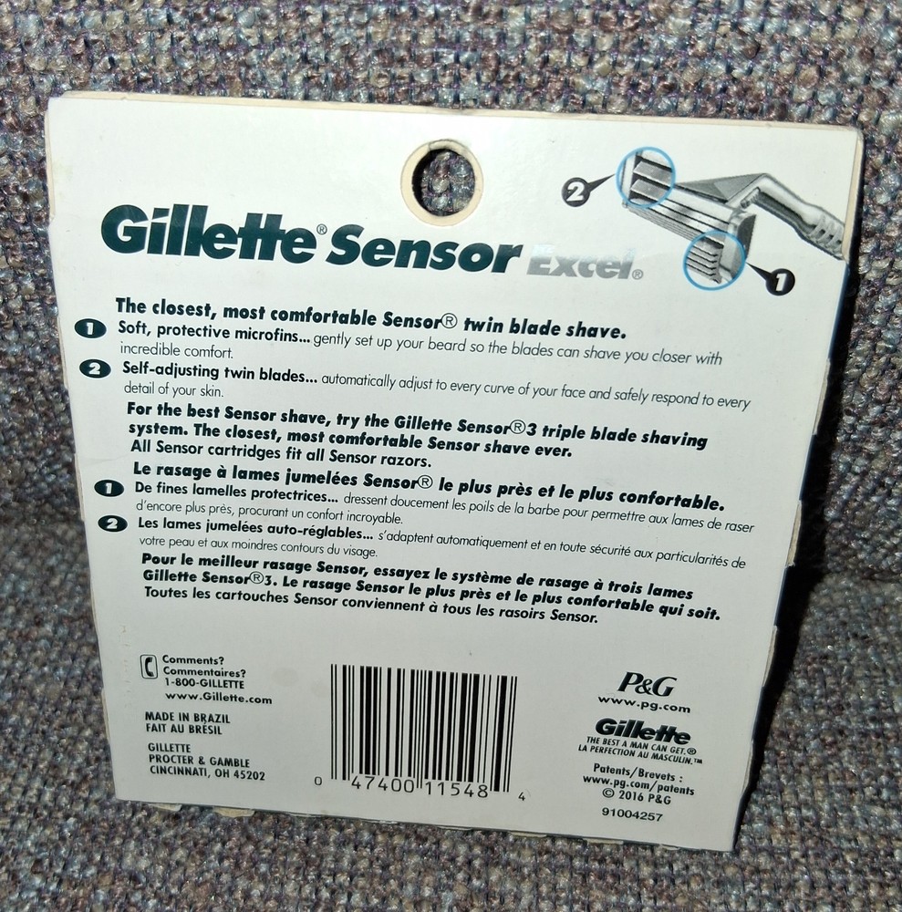 Gillette Sensor Excel Mens Refill Razor Blades ~ Cartridges ~ 25 Count