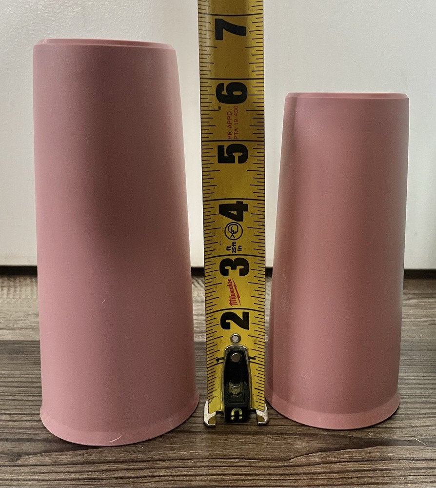 6 Vntg Retro Teal Pink Tupperware Cups Multiple Sizes Pastel Kitchen Cups Drinks