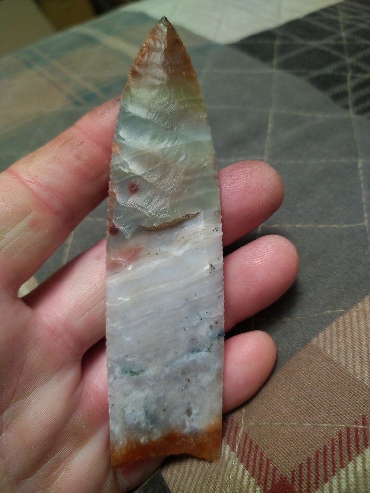 Clovis Ocean Wave Agate 5" x 1 1/4"(MIKE COOK POINT)