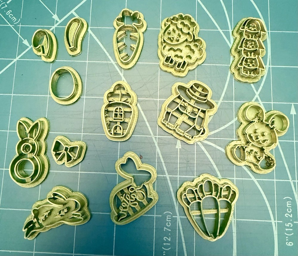 Polymer Clay Easter Set Of 11 Clay Cutters!