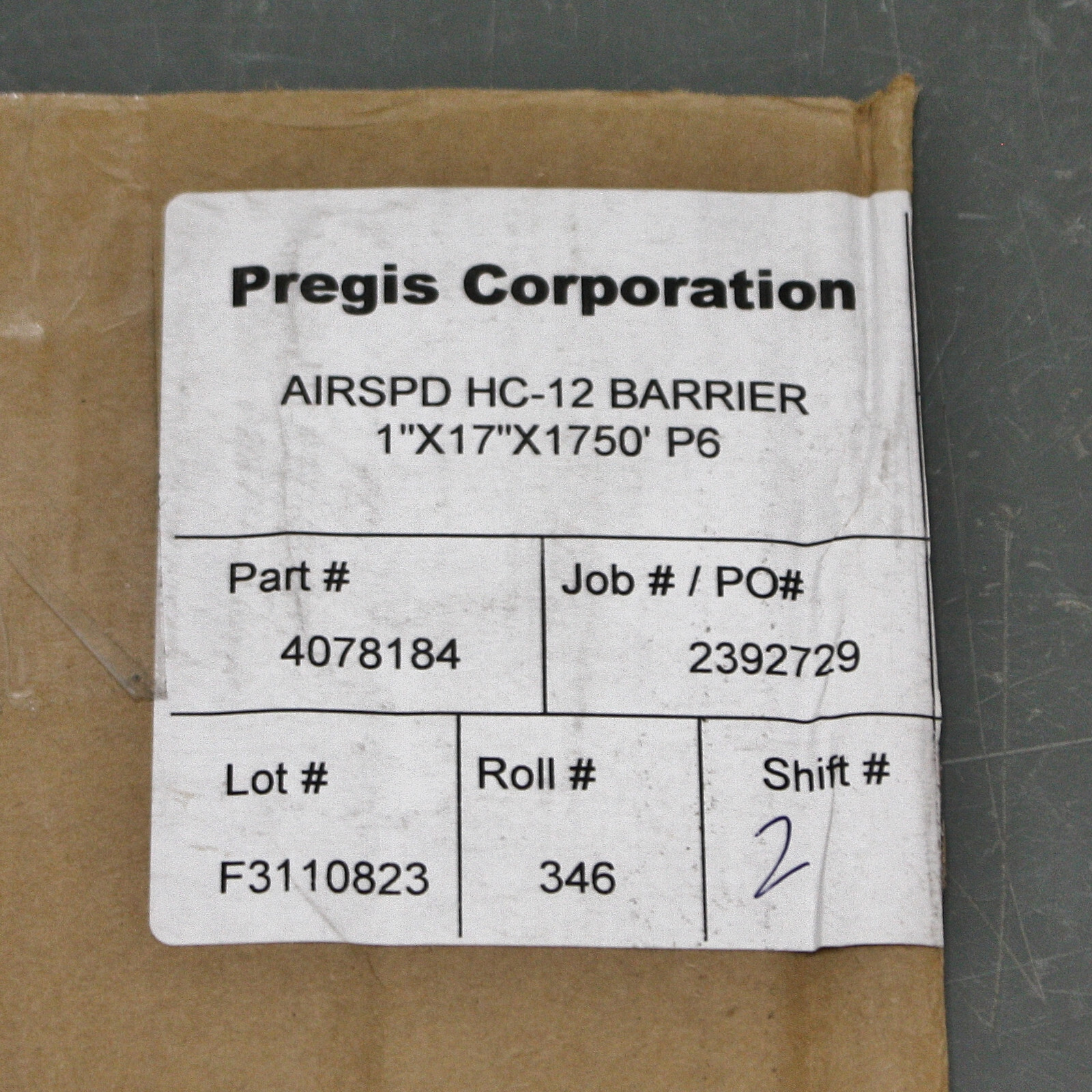 Pregis AirSpeed Inflatable Cushion Barrier 4078184, 1" x 17" x 1500ft Roll HC-12