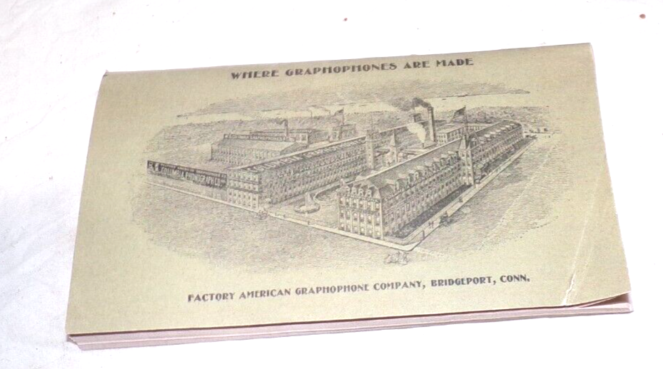 A COPY PHONOGRAPH PAMPHLET , " COLUMBIA DISC RECORDS "