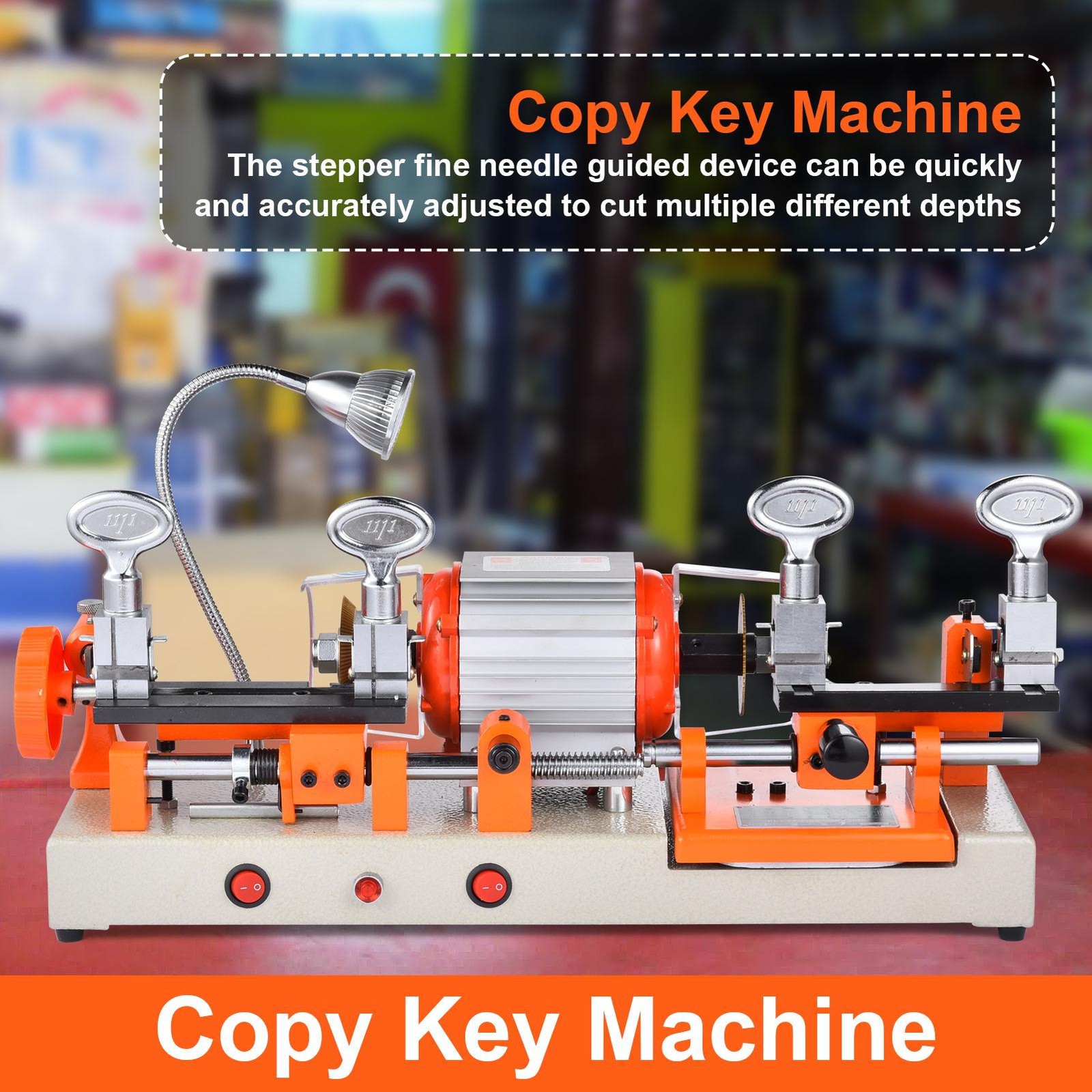 Two-sided Key Cutting duplicating Machine Cutter Car Key Copier Locksmith Tools-