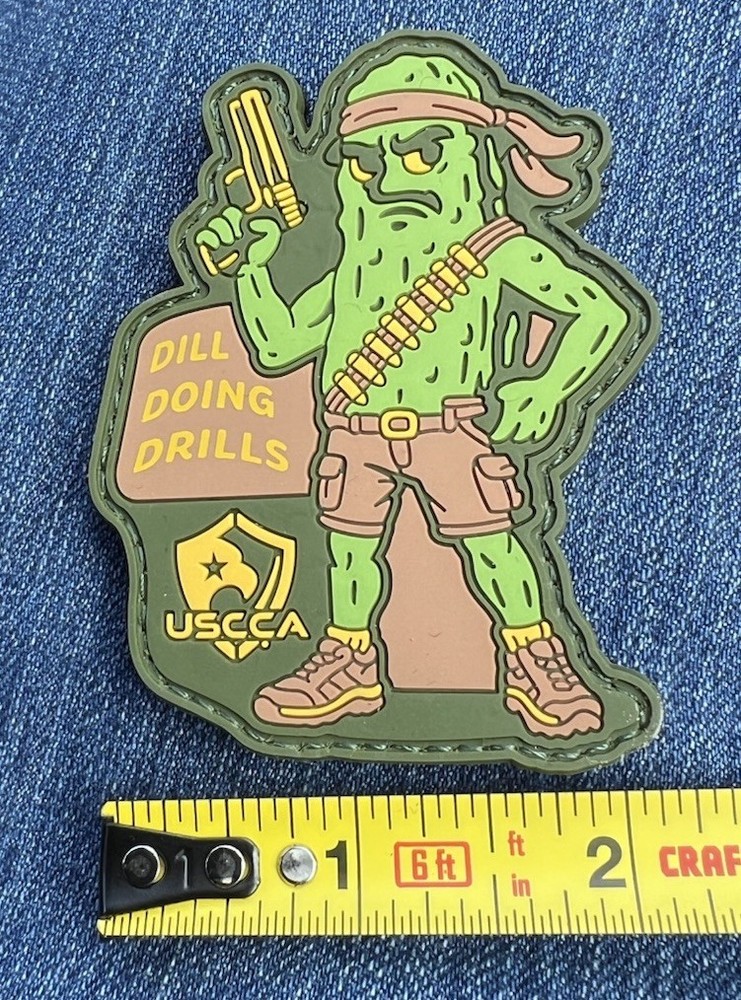 NRA Convention 2026 Houston USCCA Dill Doing Drills Pickle Hook And Loop Patch