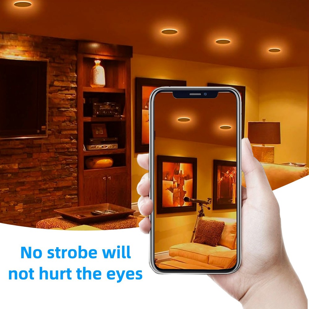 6 Pack 4 Inch Ultra-Thin LED Recessed Ceiling Light with Junction Box DIMMABLE