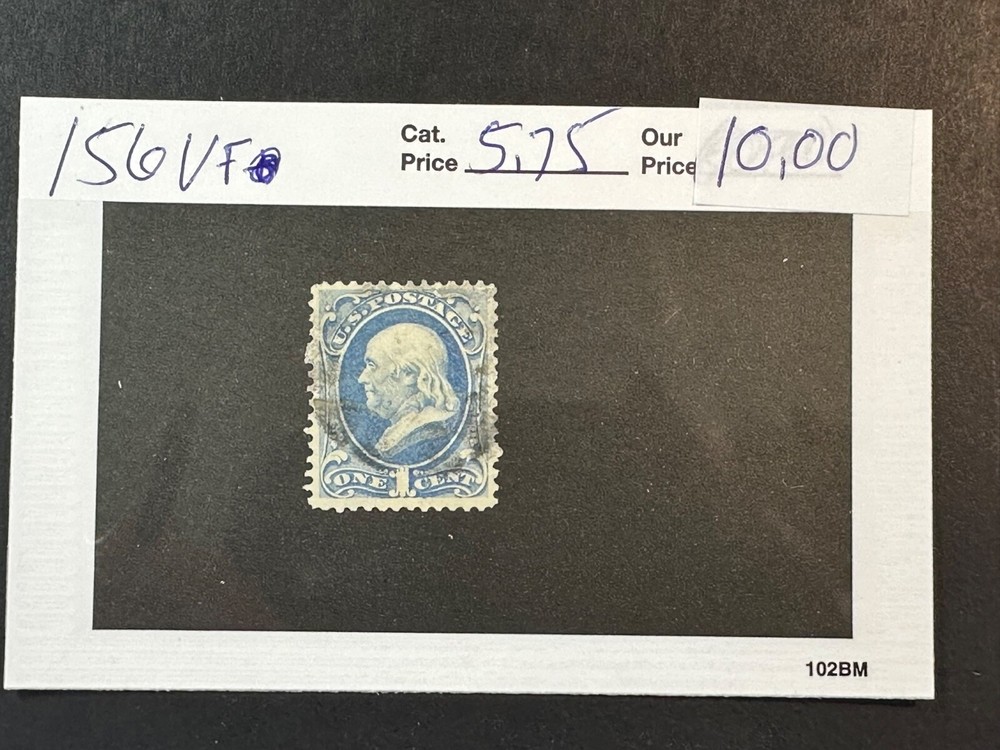 Scott #  156 VF  NICE!      2024 Scott Catalogue Value $ 5.75