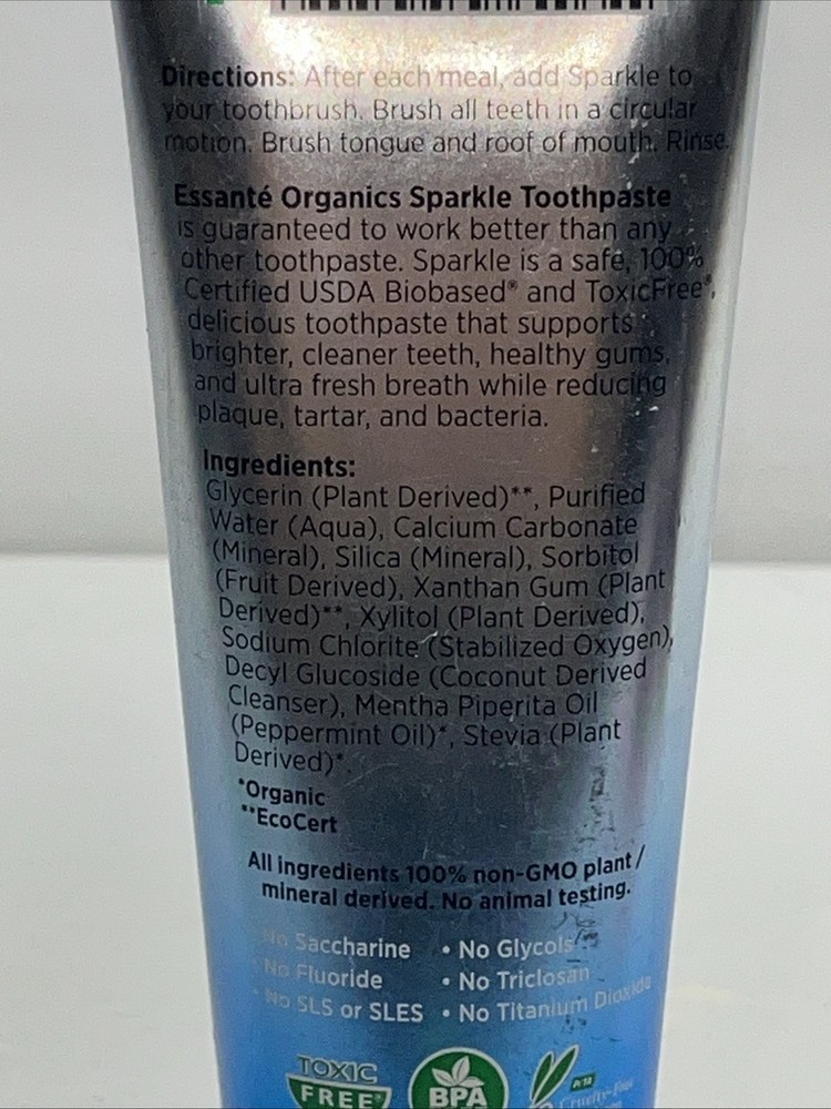 Sealed Sparkle Toothpaste 5oz, SLS Free