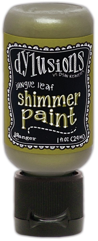 Dylusions Shimmer Paint 1oz-Jungle Leaf - 3 Pack